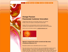 Tablet Screenshot of orangepassion.com